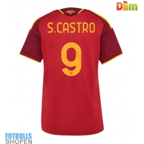 Billiga AS Roma Santiago Castro #9 Hemmatröja Dam 2026-27 Kortärmad
